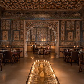 Mohal Mahal, the premier Rajasthani restaurant at The Leela Palace Jaipur