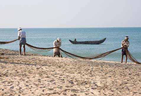 Kappil Beach in Kovalam