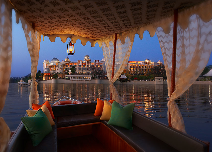 Boat Arrival - The Leela Palace Udaipur