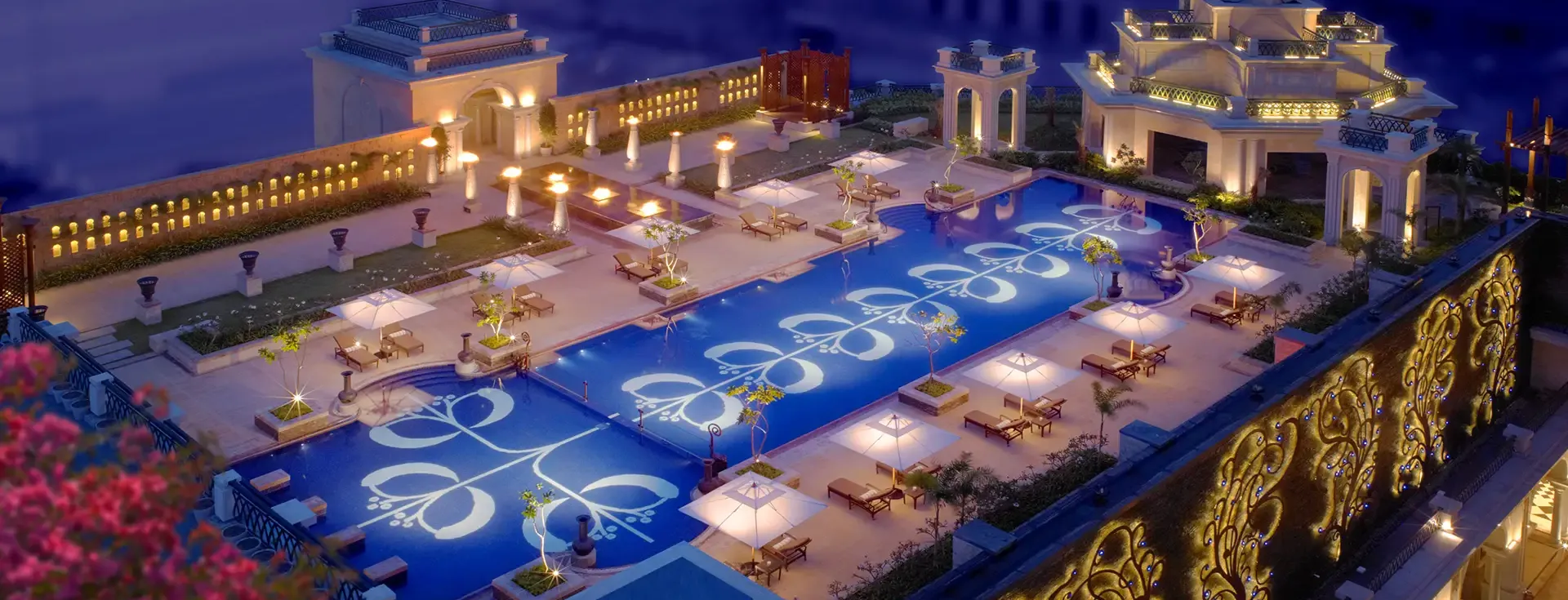 The Leela Palace Chennai exterior facade and sea view luxury hotel