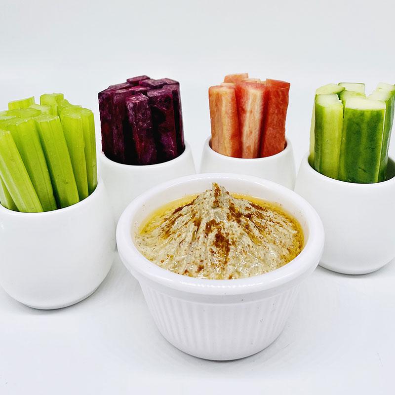 Black Chana Hummus with vegetable Crudités