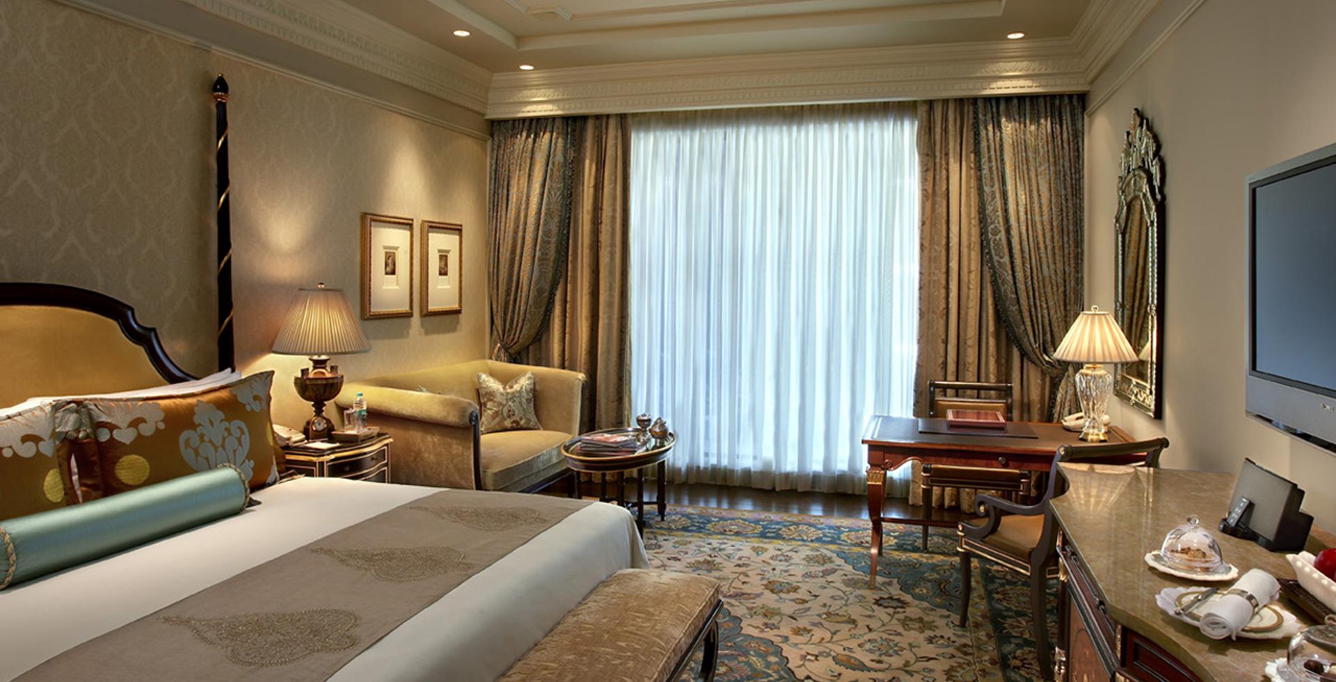 Grande Deluxe Room | 5 Star Hotel Rooms in New Delhi | The Leela Palace New  Delhi
