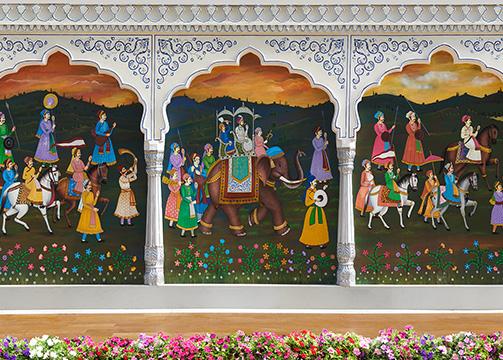 Paintings depicting Rajputana Culture
