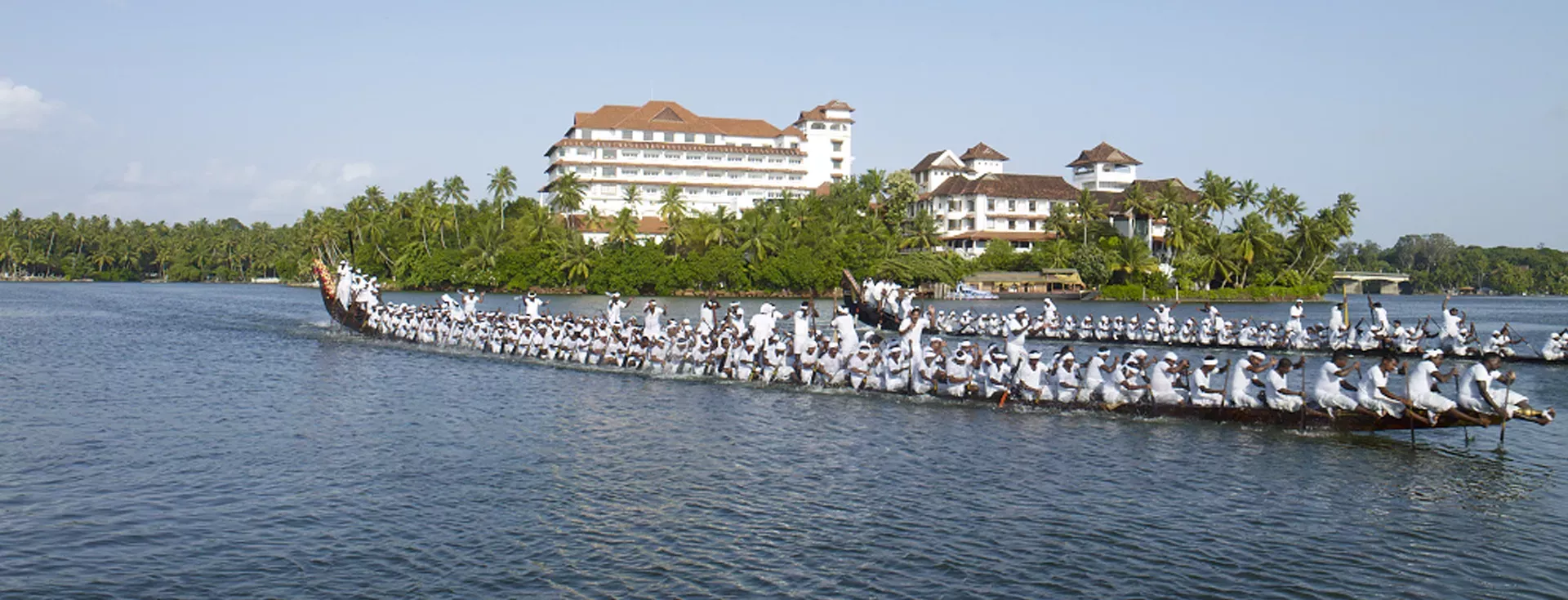 Boat racing in the Kerala backwaters
