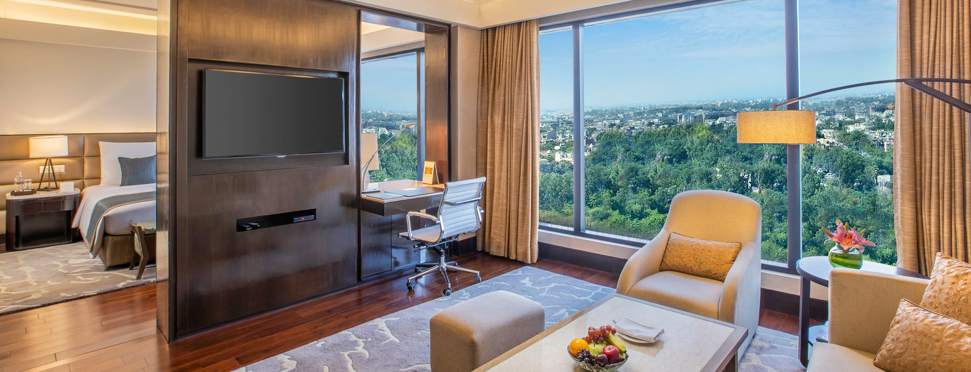Deluxe Suite at The Leela Ambience Convention Hotel Delhi