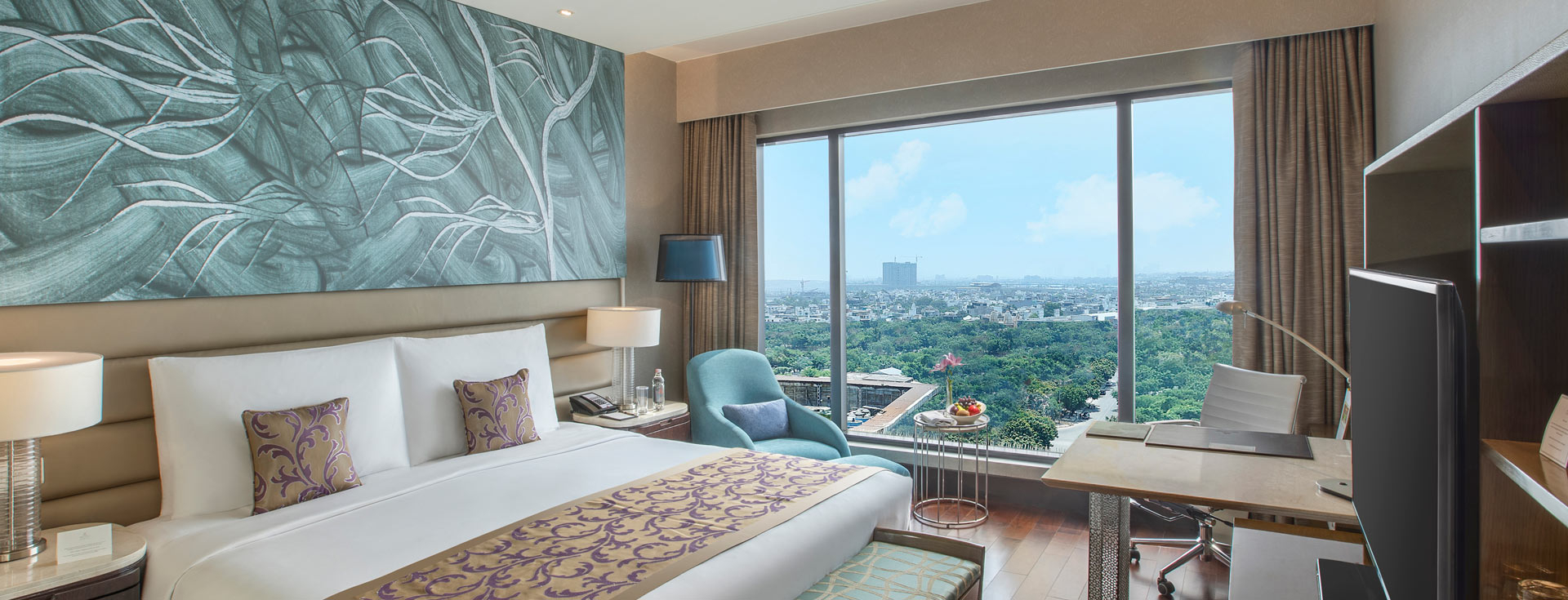 Premier Room at The Leela Ambience Convention Hotel Delhi 