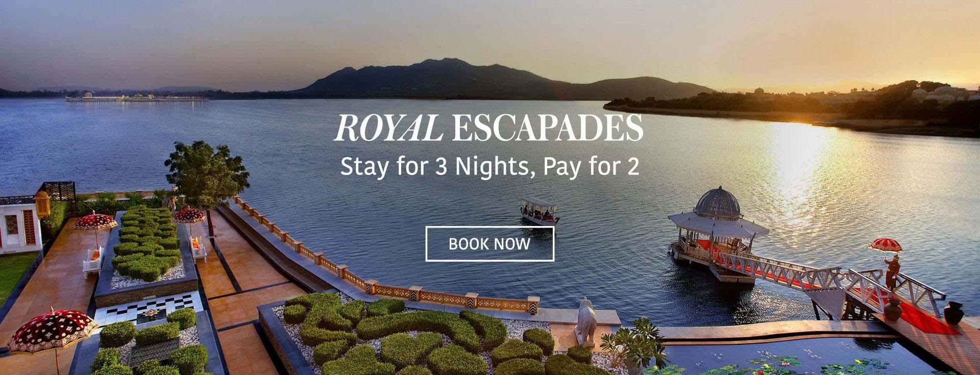 Royal Escapades - Pay 2 Stay 3 at The Leela Palace Udaipur