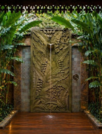 Open‑air sky shower and private steam