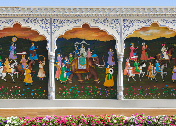 Paintings depicting Rajputana Culture