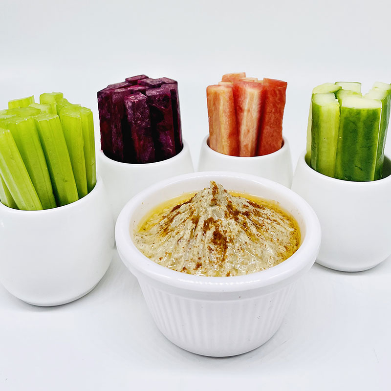Black Chana Hummus with vegetable Crudités