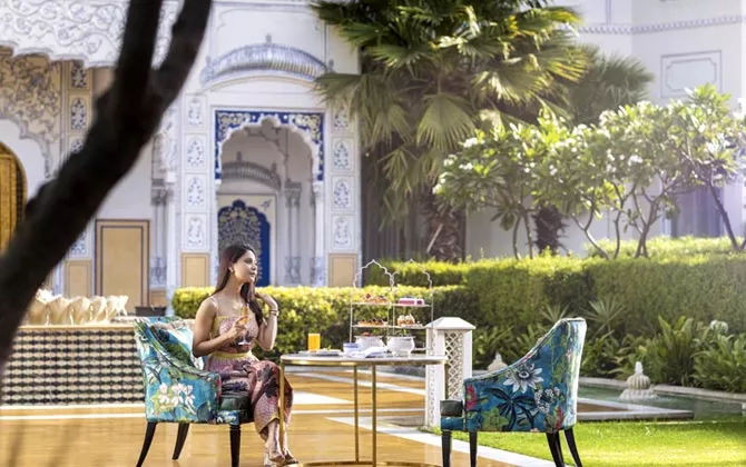 In-Villa Dining  at The Leela Palace Jaipur