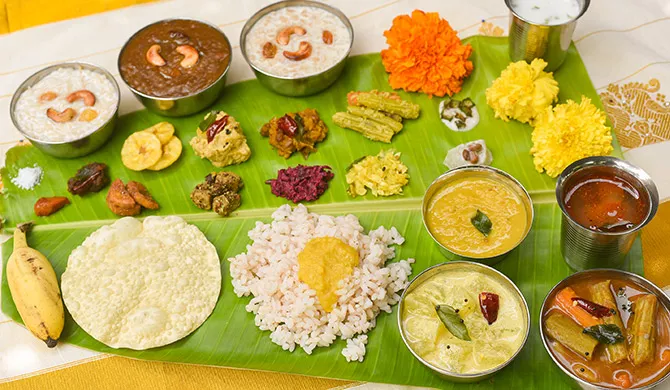 Enjoy the special Sadhya Meal