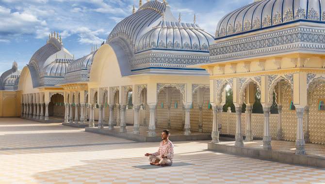 Yoga at Kanishka Bagh or Hawa Mahal