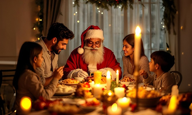 Enjoy an exquisite brunch with the Santa himself